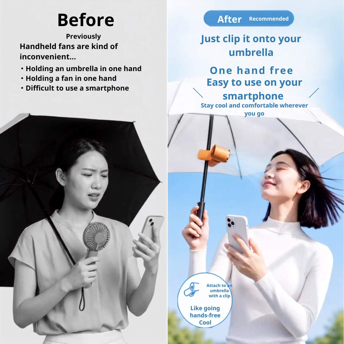 LUMIQ™ 2026 신모델｜클립식 냉각 팬 체감 -16℃ 반도체 냉각