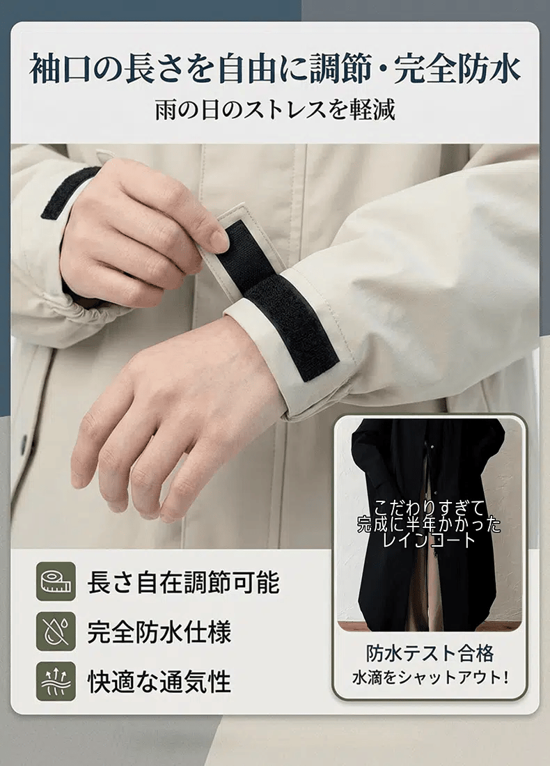 男女兼用サイクルレインコート