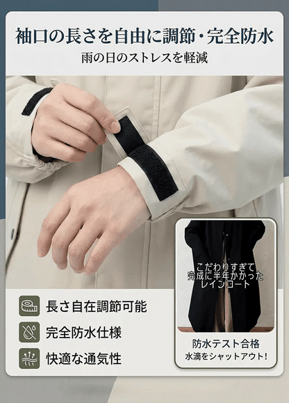 男女兼用サイクルレインコート
