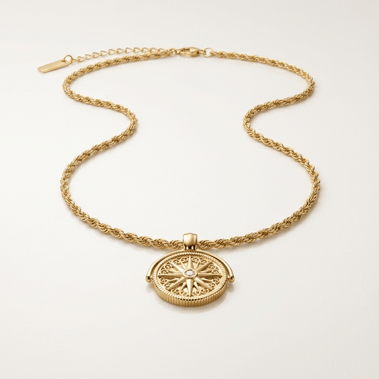 Astra Compass Necklace