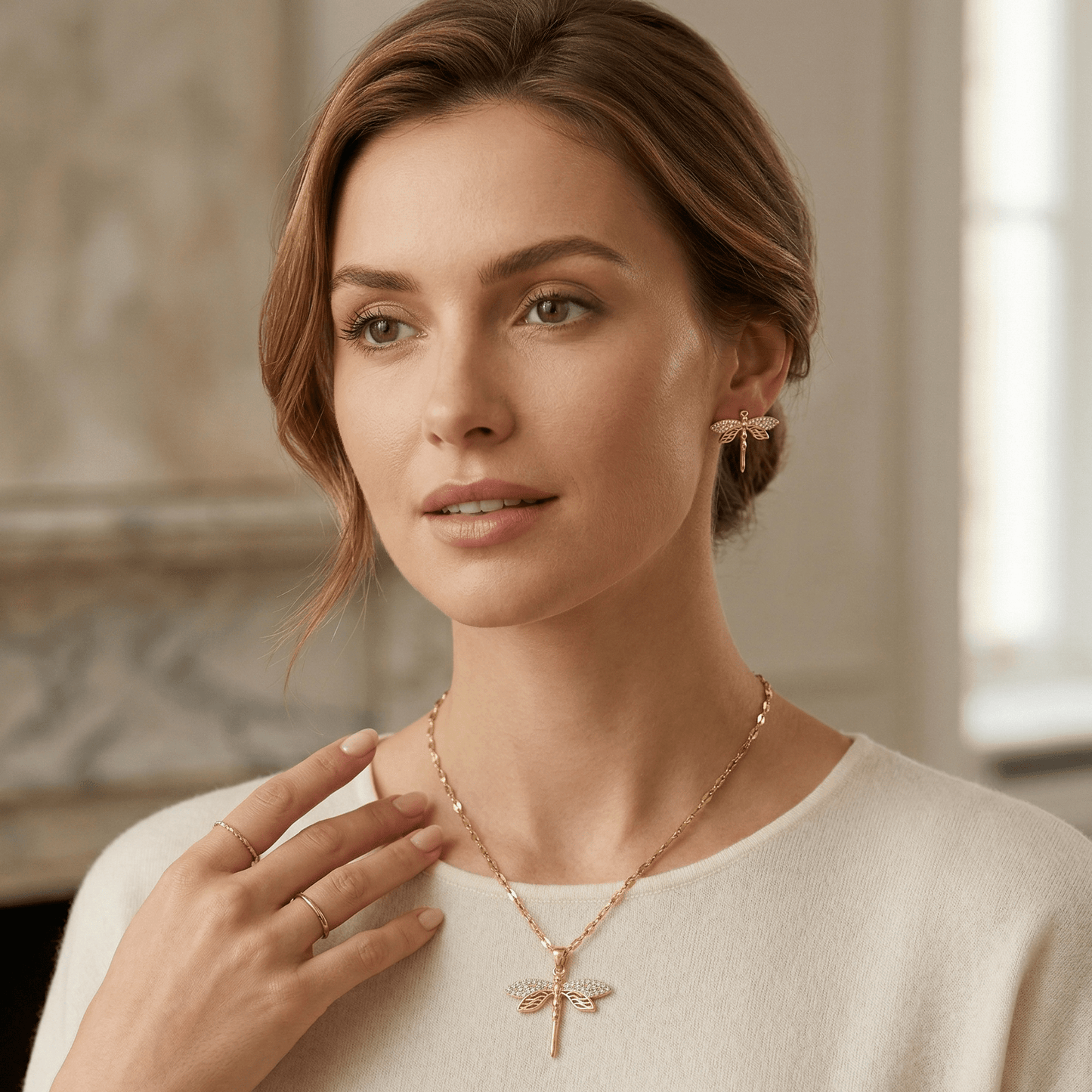 Aurelia Dragonfly Necklace
