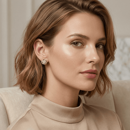 Aurelia Knot Zirconia Earrings