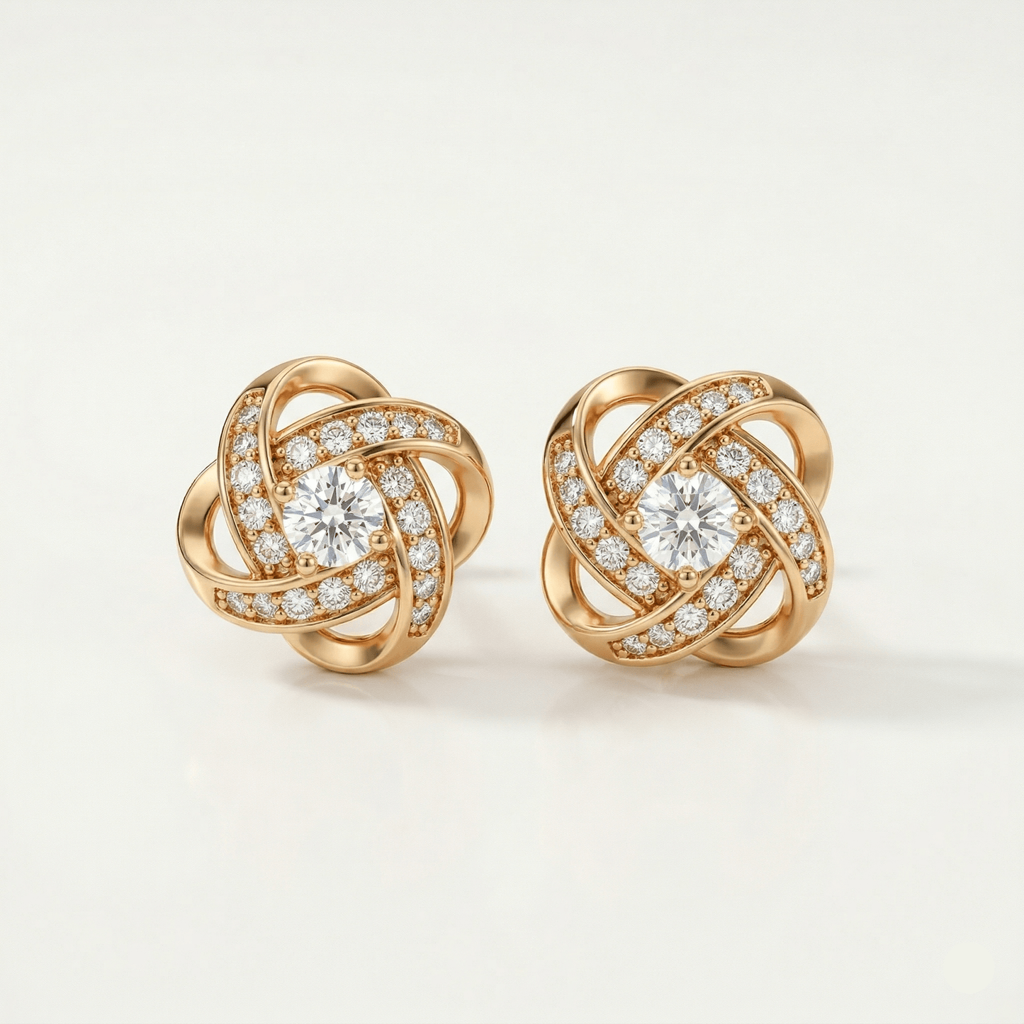 Aurelia Knot Zirconia Earrings