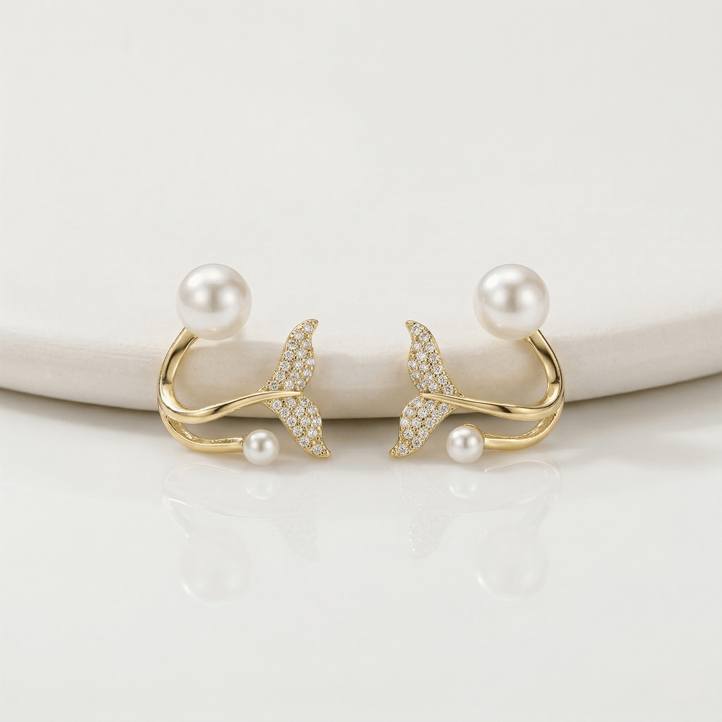 Aurelia Pearl Mermaid Earrings