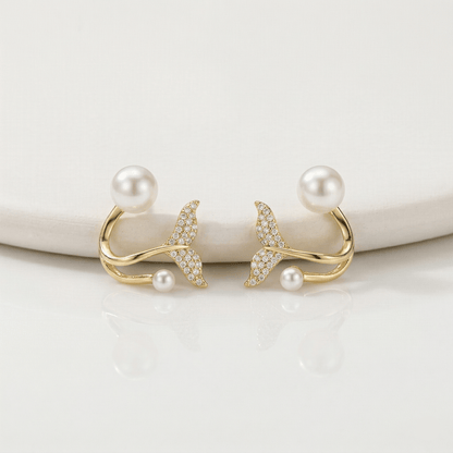 Aurelia Pearl Mermaid Earrings
