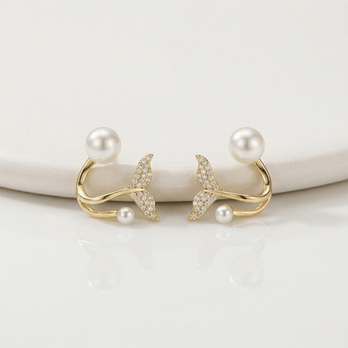 Aurelia Pearl Mermaid Earrings
