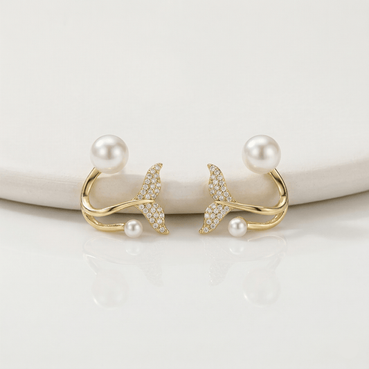 Aurelia Pearl Mermaid Earrings