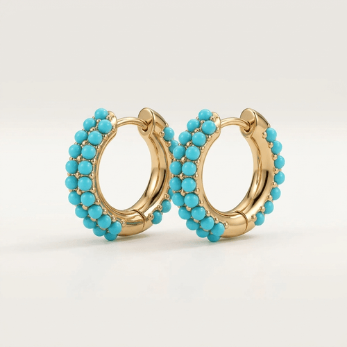 Aurelia Turquoise Luxe Hoops
