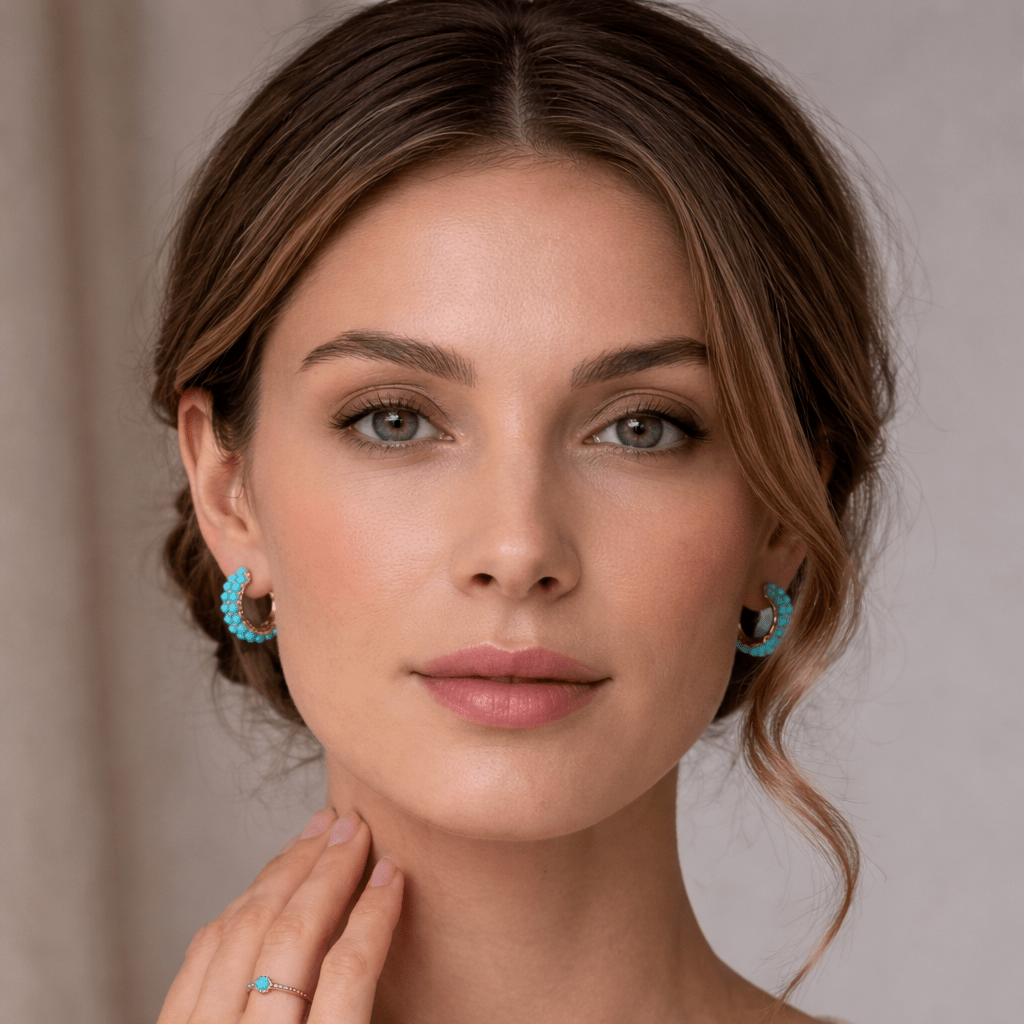 Aurelia Turquoise Luxe Hoops