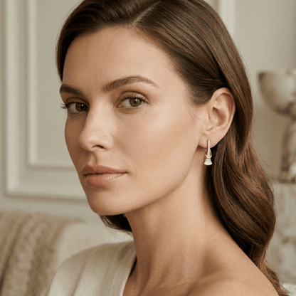 Aurelia Zirconia Gold Drop Earrings
