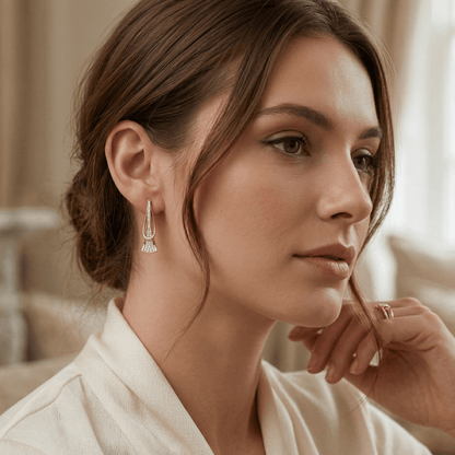 Aurelia Zirconia Gold Drop Earrings
