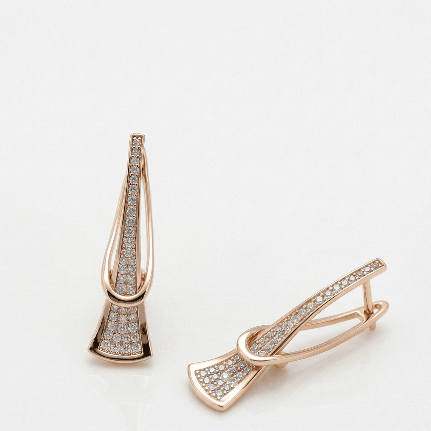 Aurelia Zirconia Gold Drop Earrings
