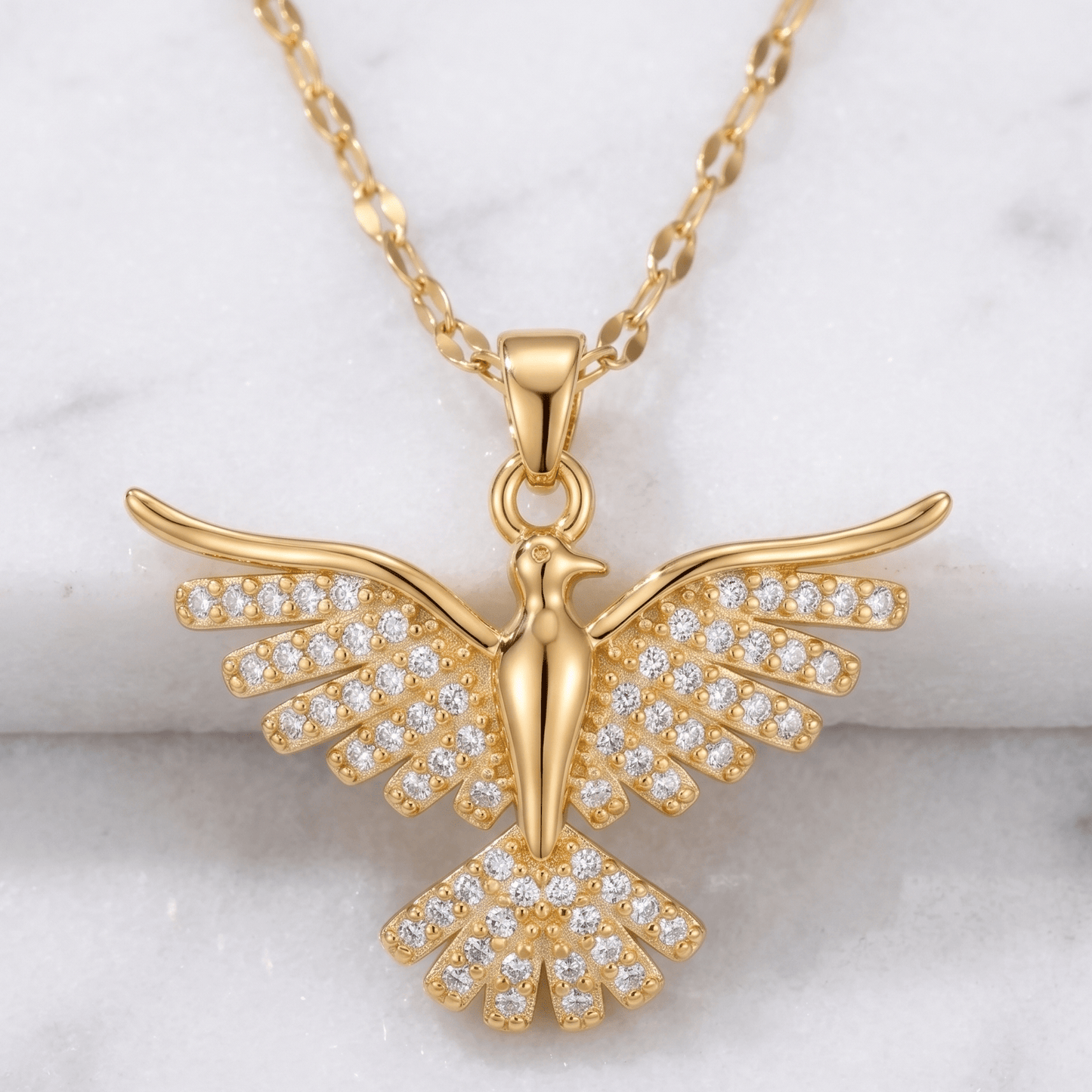 Aurelis Radiant Wing Necklace