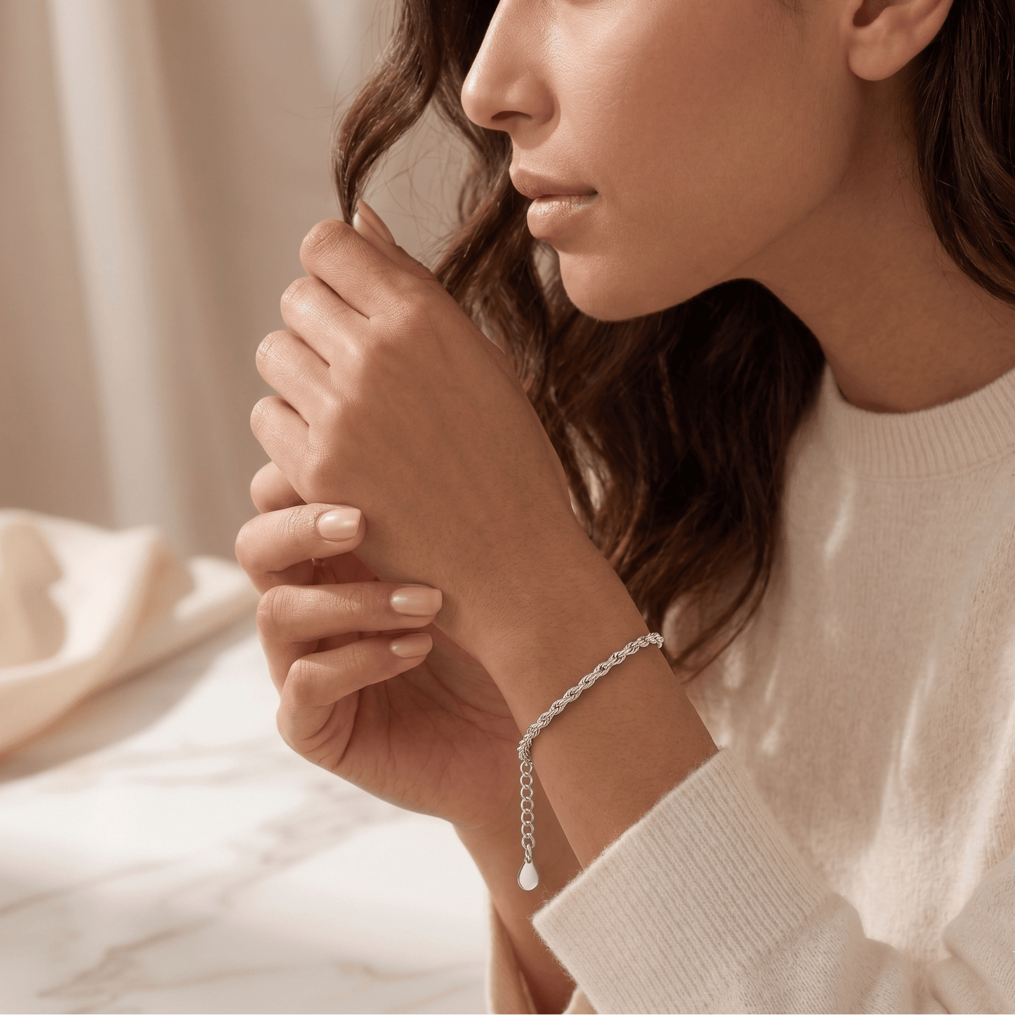 Aurora Adjustable Rope Bracelet