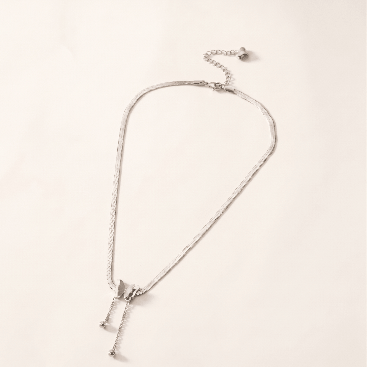Aurora Butterfly Lariat Necklace