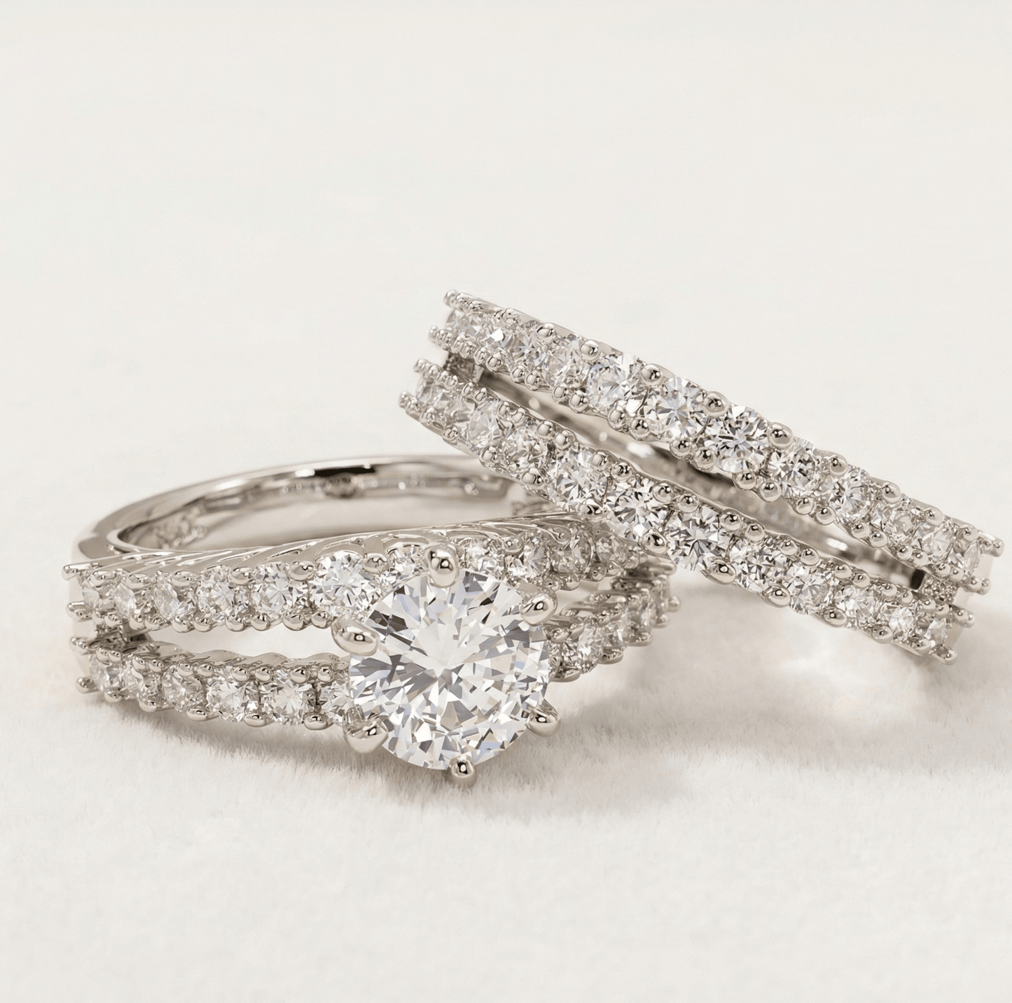 Aurora Lux Zirconia Bridal Ring Set