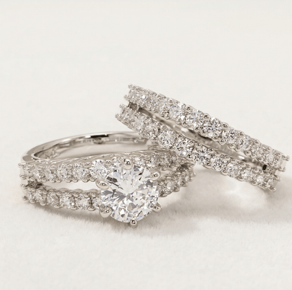 Aurora Lux Zirconia Bridal Ring Set