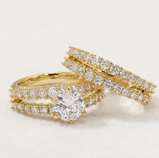 Aurora Lux Zirconia Bridal Ring Set