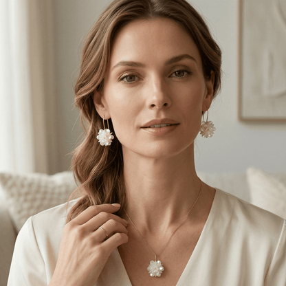 Blossom Pearl Drop Earrings