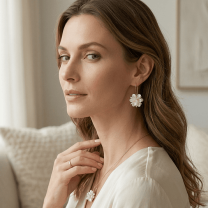Blossom Pearl Drop Earrings