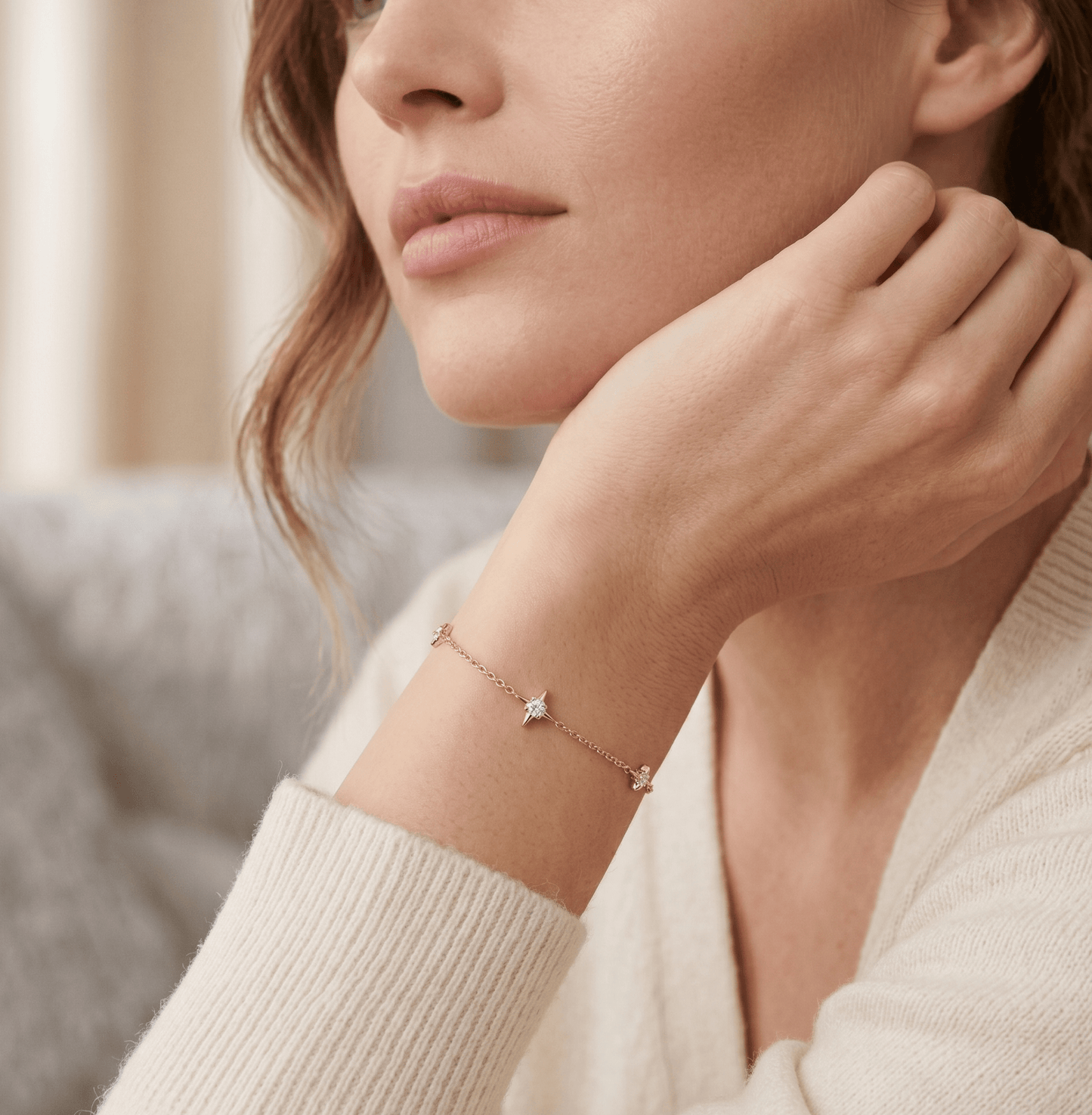 Celestial Diamond Star Bracelet