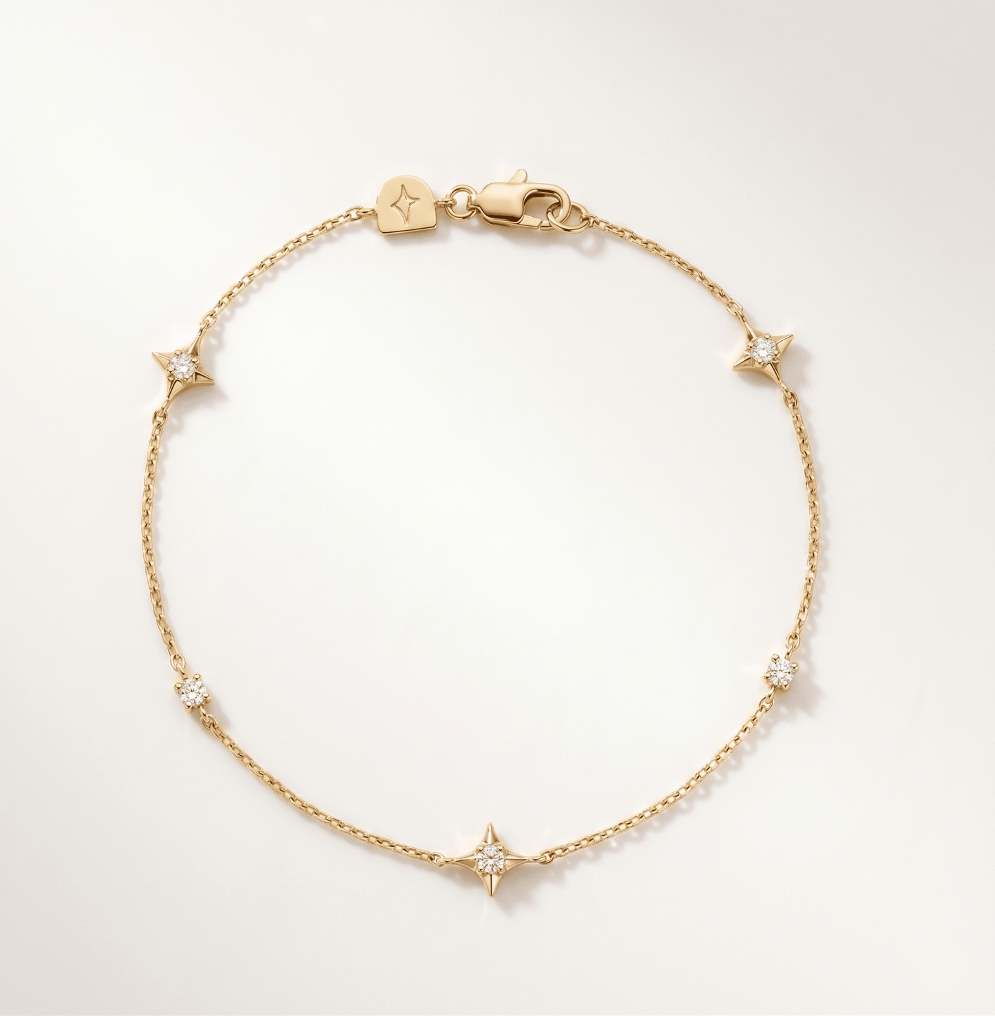 Celestial Diamond Star Bracelet