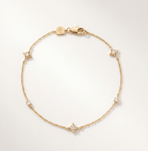 Celestial Diamond Star Bracelet