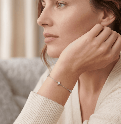 Celestial Diamond Star Bracelet