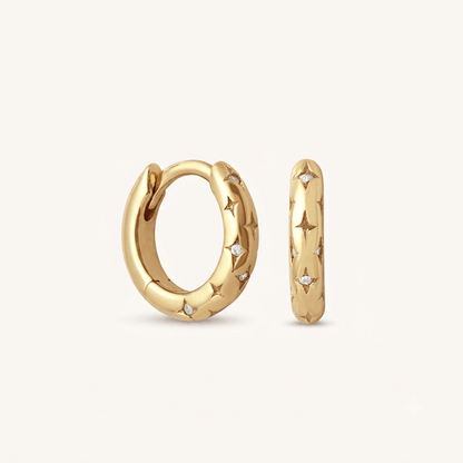 Celestial Gold Hoops