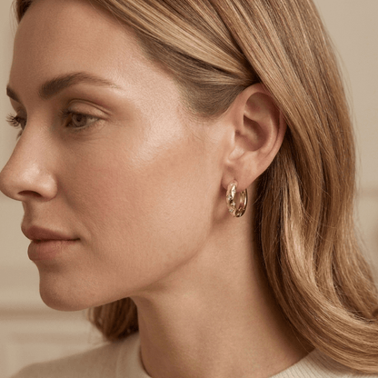 Celestial Gold Hoops