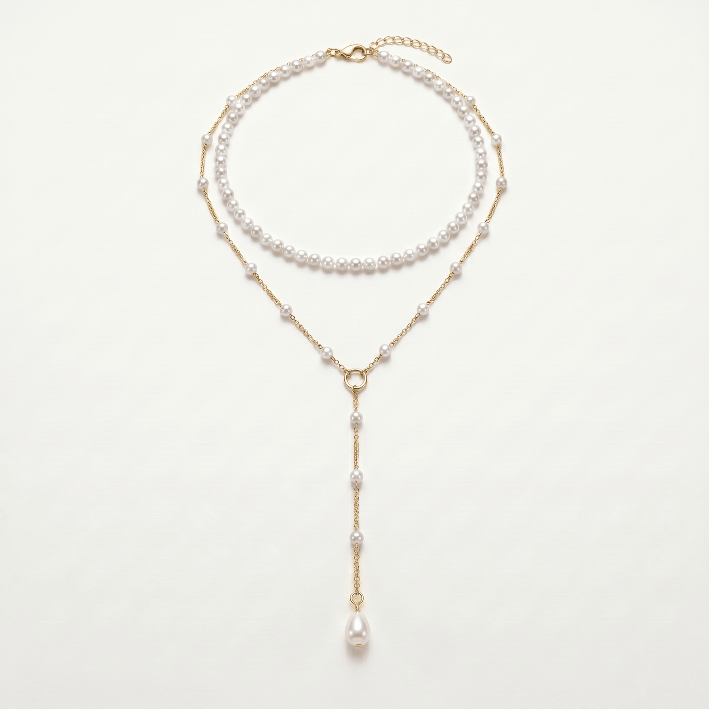 Celestial Pearl Cascade Necklace
