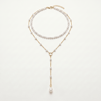 Celestial Pearl Cascade Necklace