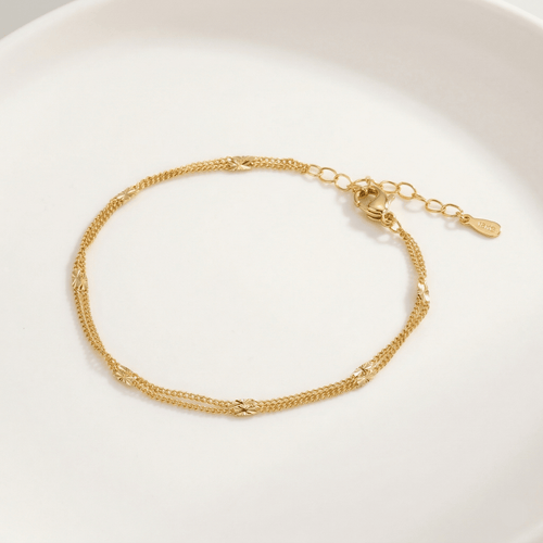 Double Layer Gold Bracelet