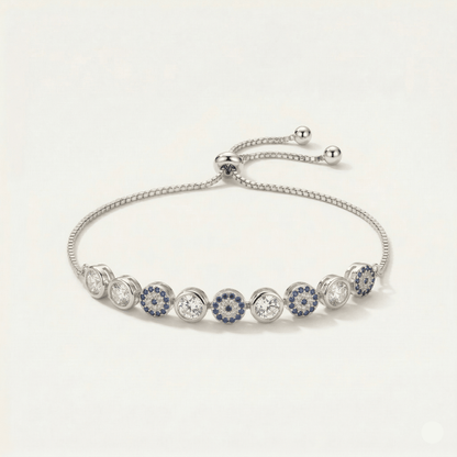 Evil Eye Crystal Adjustable Bracelet