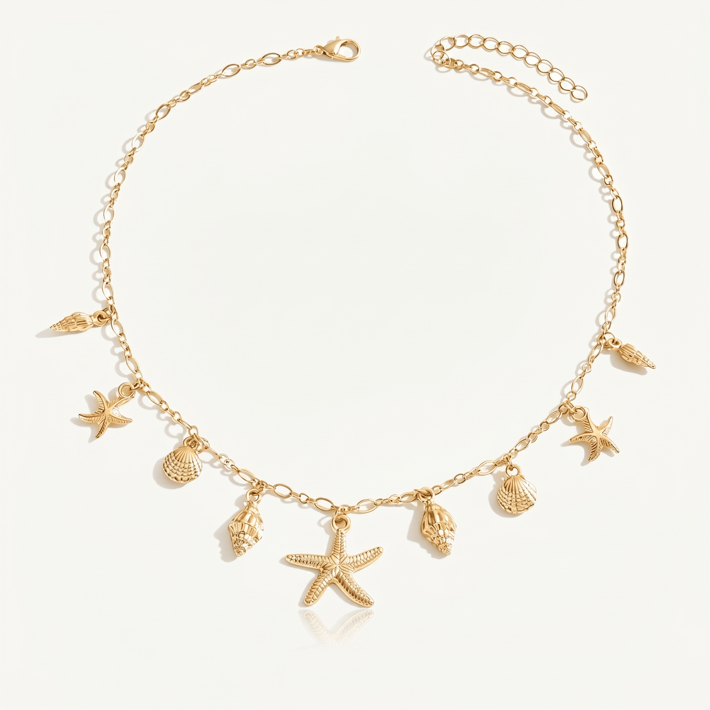 Golden Tide Charm Necklace