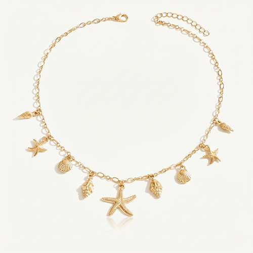 Golden Tide Charm Necklace