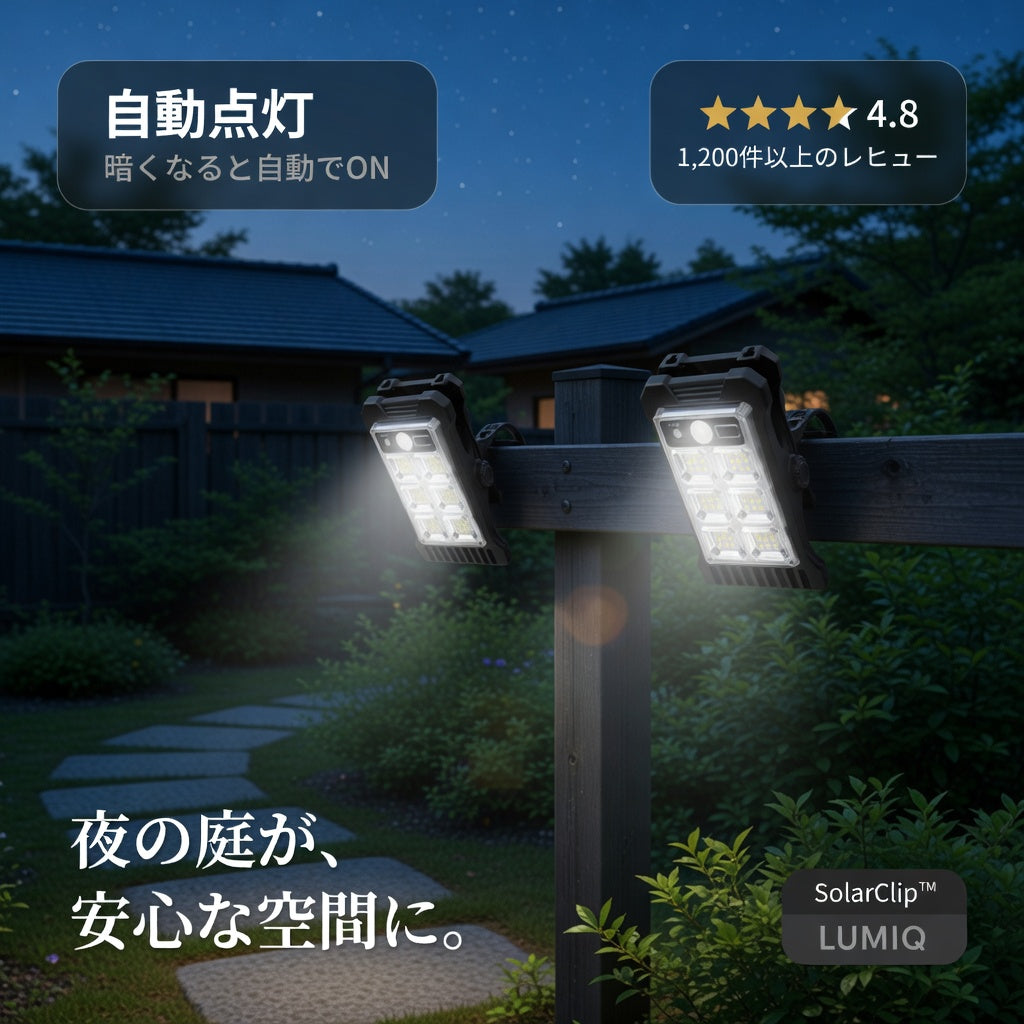 SolarClip™｜挟むだけで、家中が安心に。