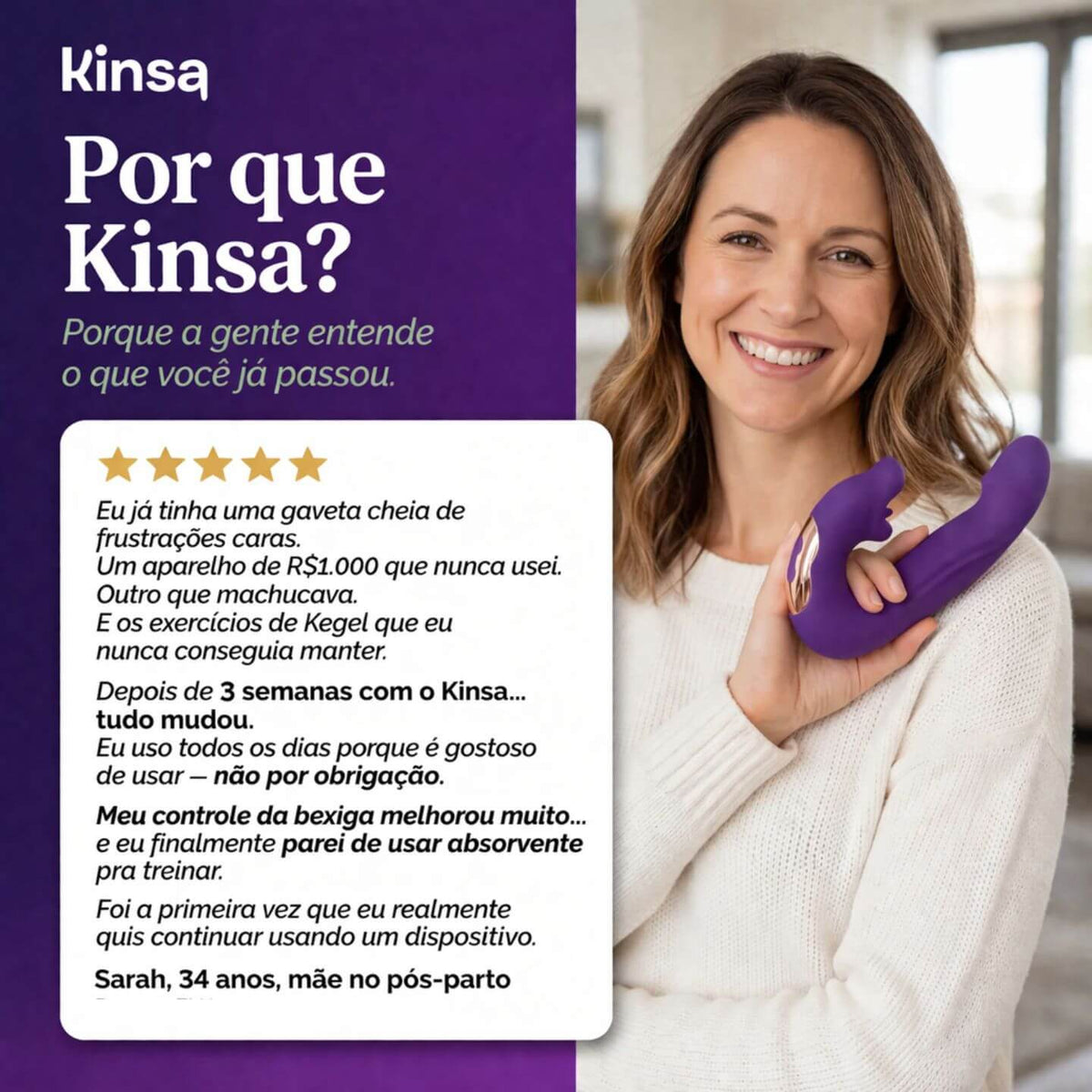 FemPulse™4 em 1 – Sistema Avançado de Fortalecimento Íntimo