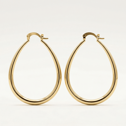 Lumière Oval Hoop Earrings