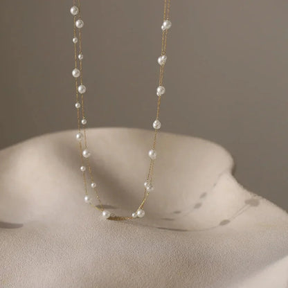 Luna Pearl Layered Necklace