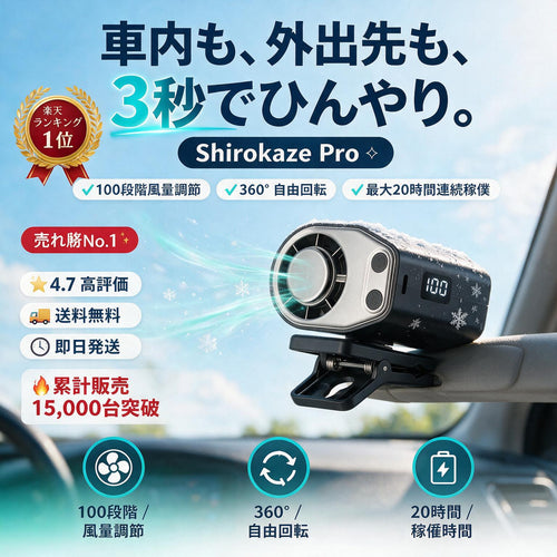 [-21°C Perception] Semiconductor Cooling Clip Fan