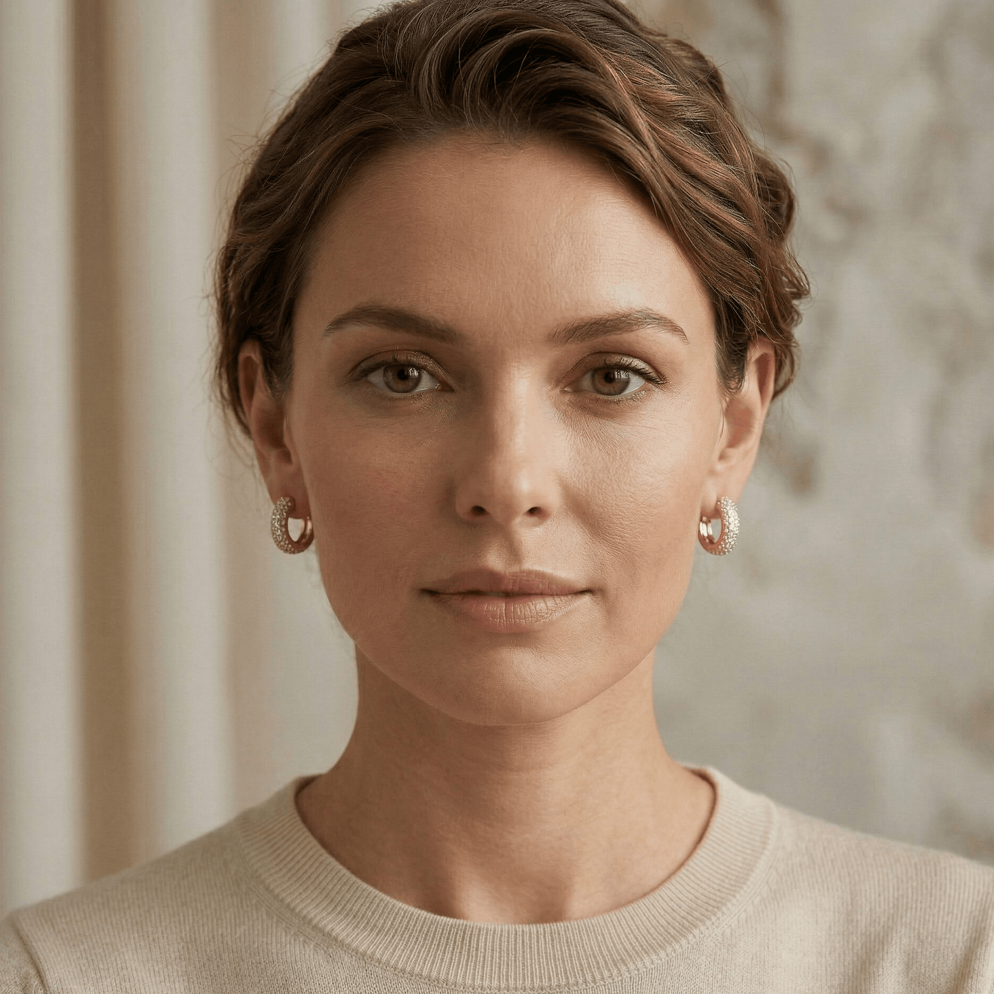 Parisian Luxe Sparkle Hoops