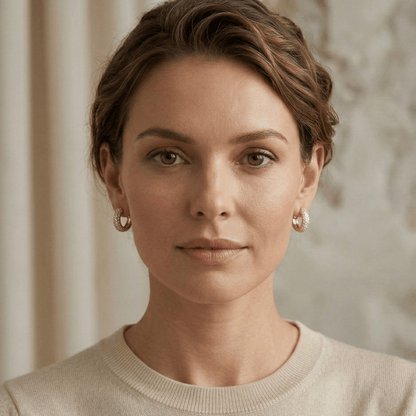 Parisian Luxe Sparkle Hoops