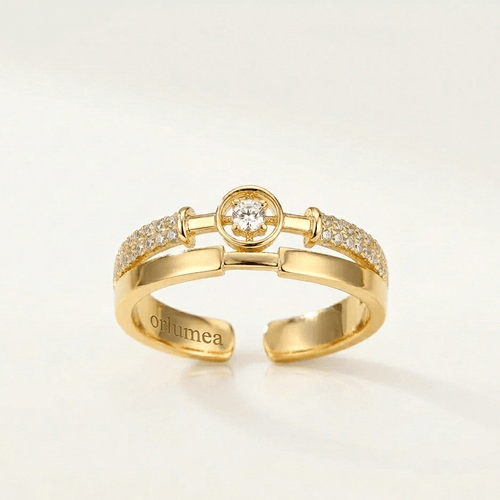 Sienna Crystal Adjustable Ring