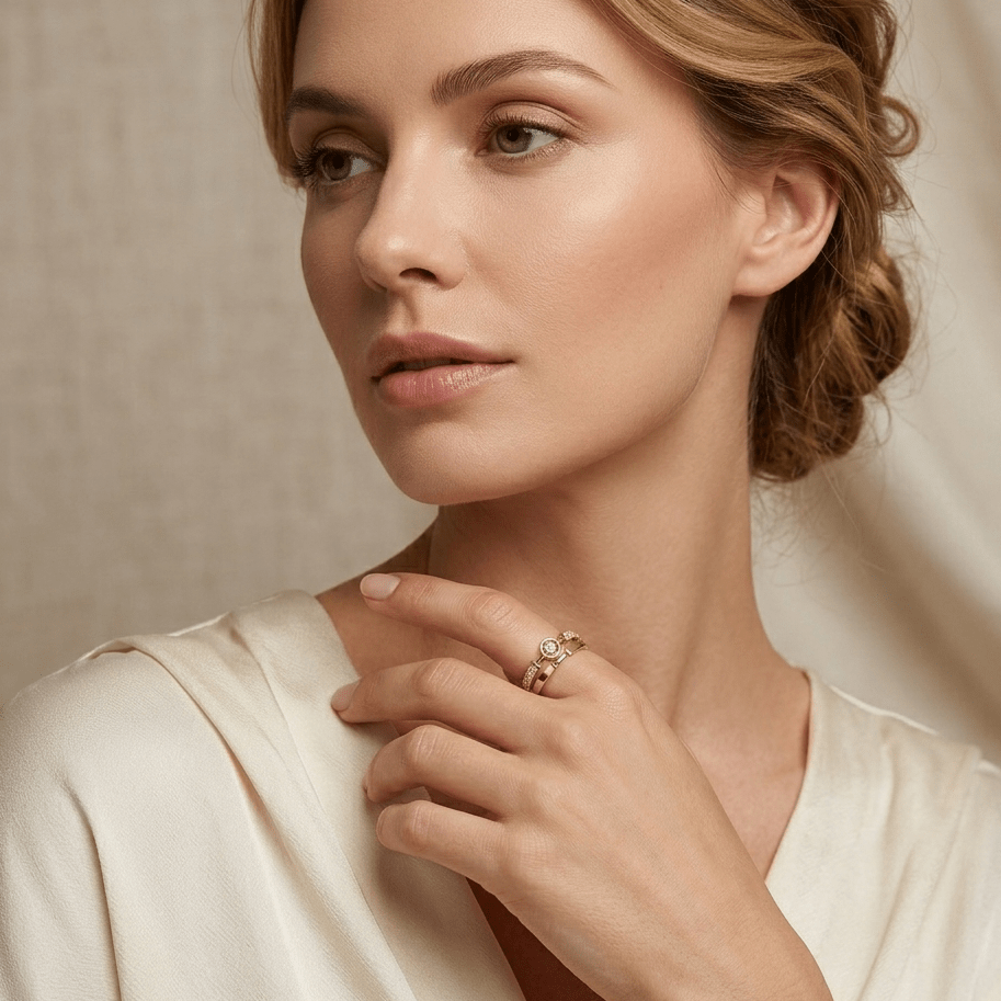 Sienna Crystal Adjustable Ring