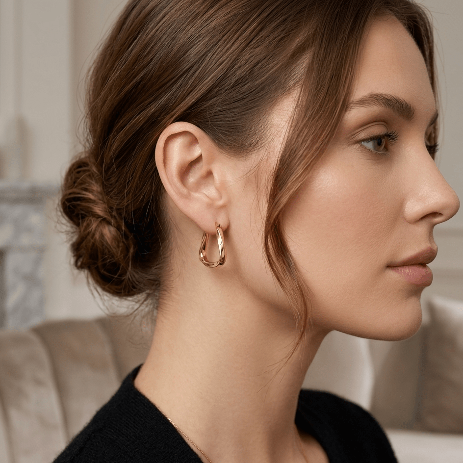 Sienna Square Hoop Earrings