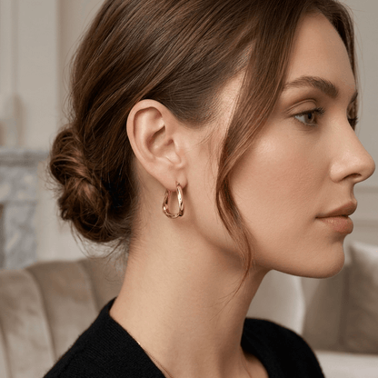 Sienna Square Hoop Earrings