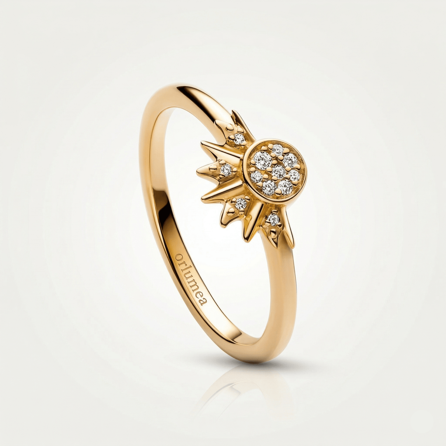Solara Moon Gold Ring